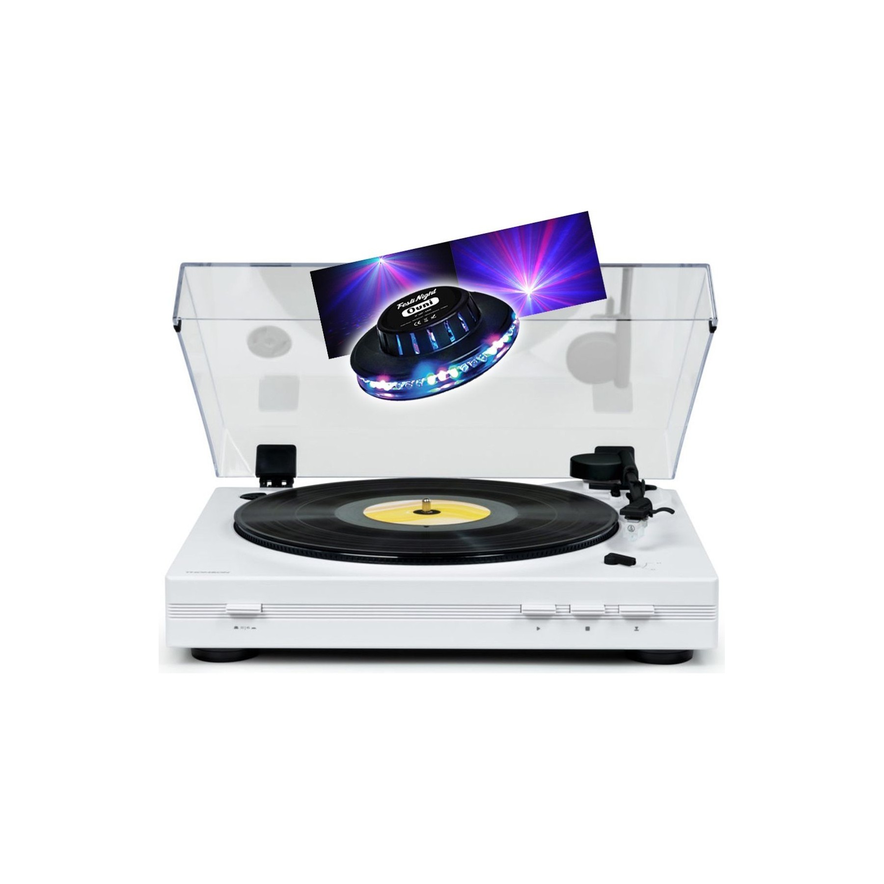 Platine vinyle PICKERING Tourne Disque Platine vinyle TT351 BLANC
