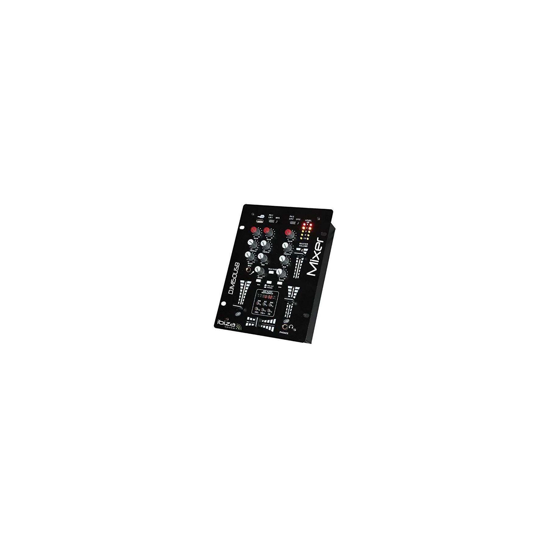 Table de mixage IBIZA DJM150USB-BT Table de mixage 2 voies BT
