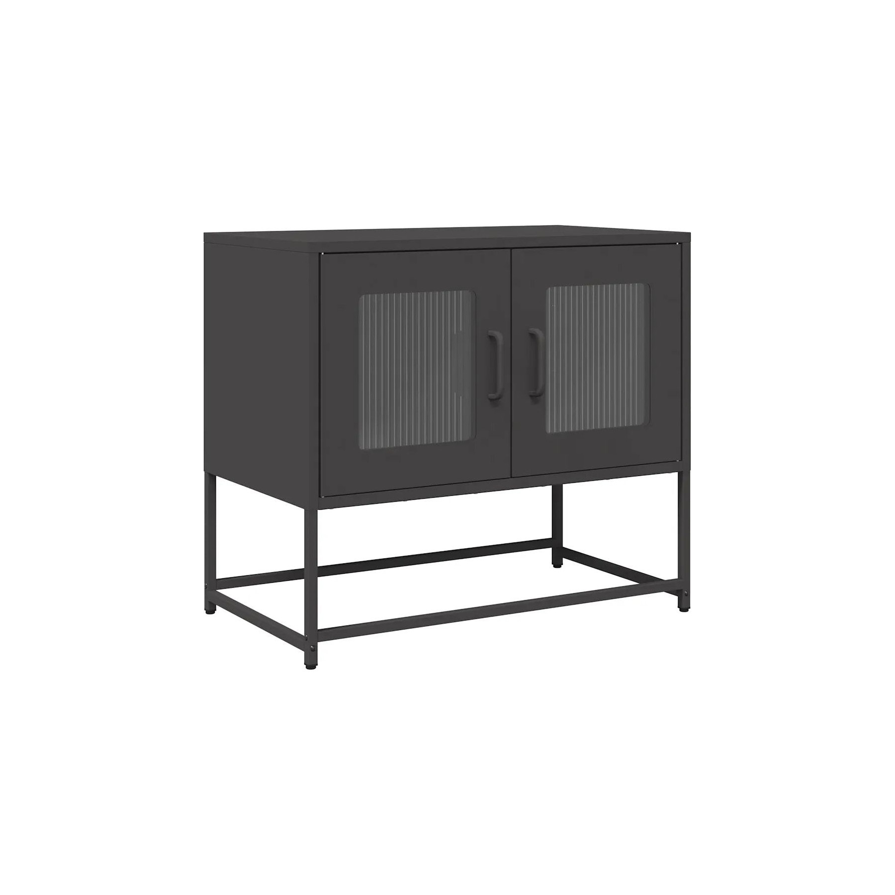 Meuble TV HELLOSHOP26 Meuble TV noir multifonctionnel pratique