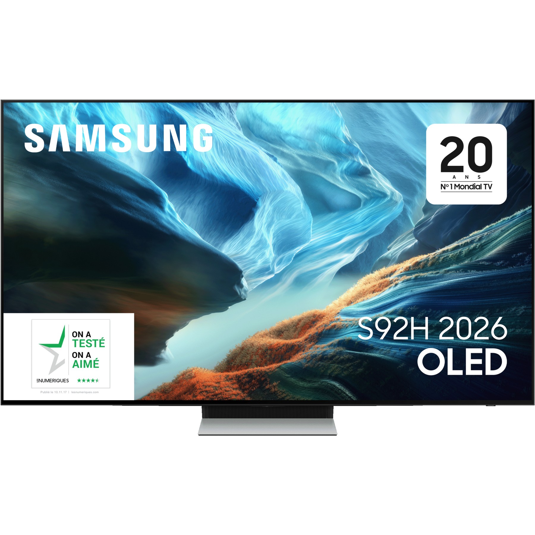 TV OLED SAMSUNG TQ77S92H (2026) 77" (195 cm) 4K - Expérience Gaming, Smart TV avec IA, anti-reflet