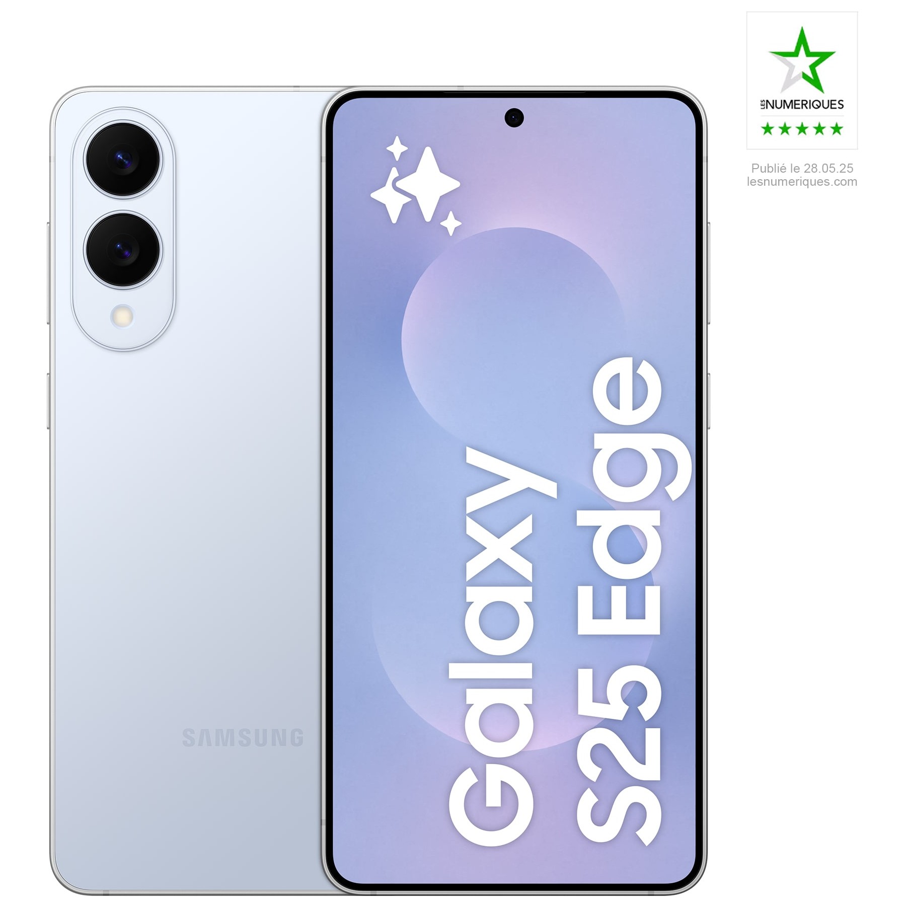 Smartphone SAMSUNG Galaxy S25 Edge Bleu Clair Titane 256Go