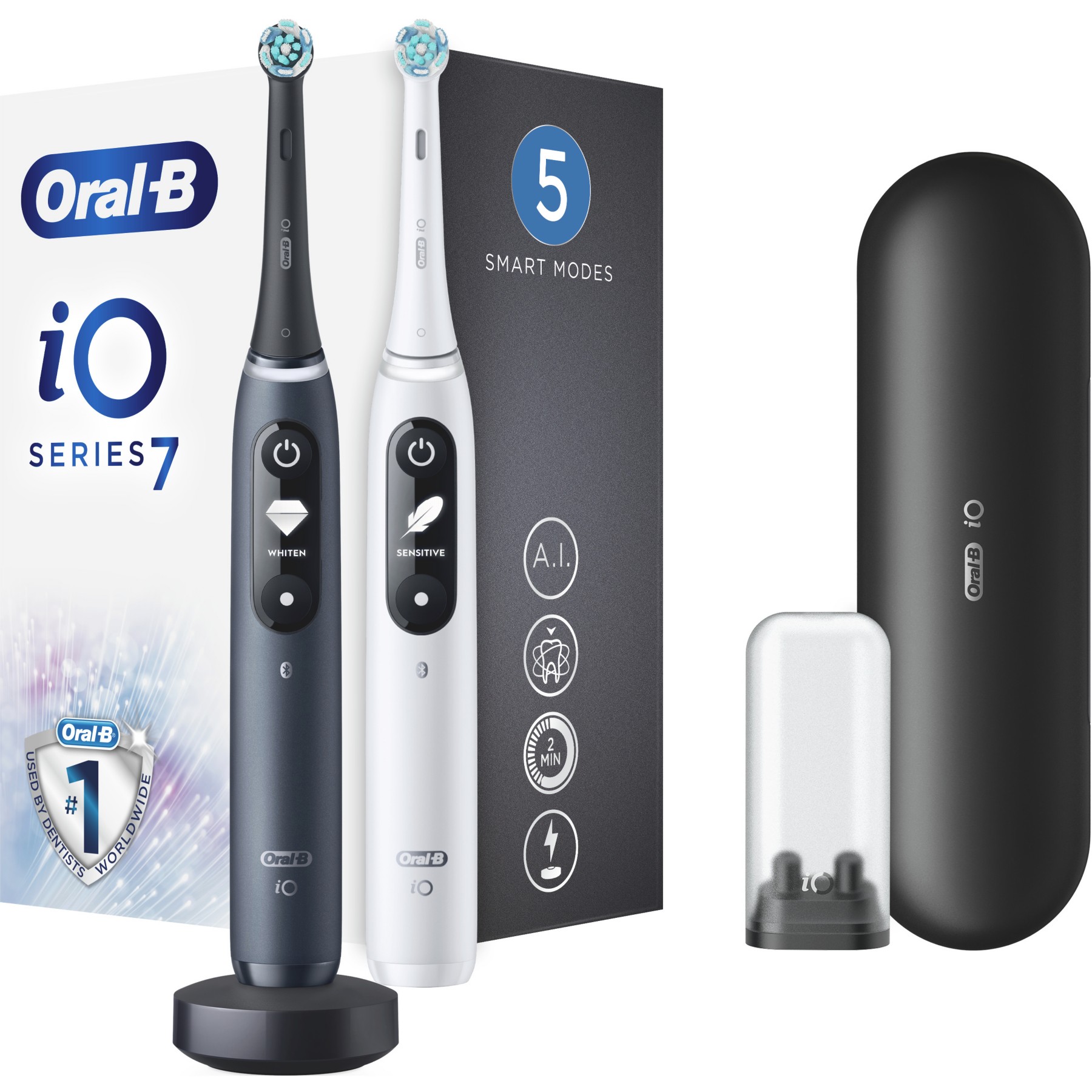 Brosse à dents électrique ORAL-B IO7 serie s duo black white