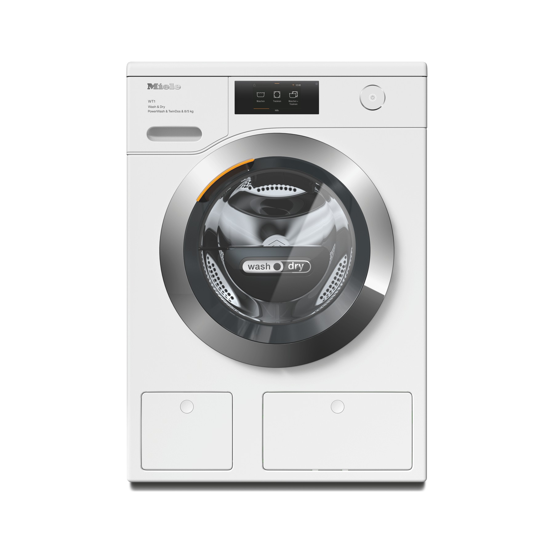 Lave linge séchant hublot MIELE WTR 860 WPM - 8/5 kg - 1600 tr/min - Dosage automatique - Connecté