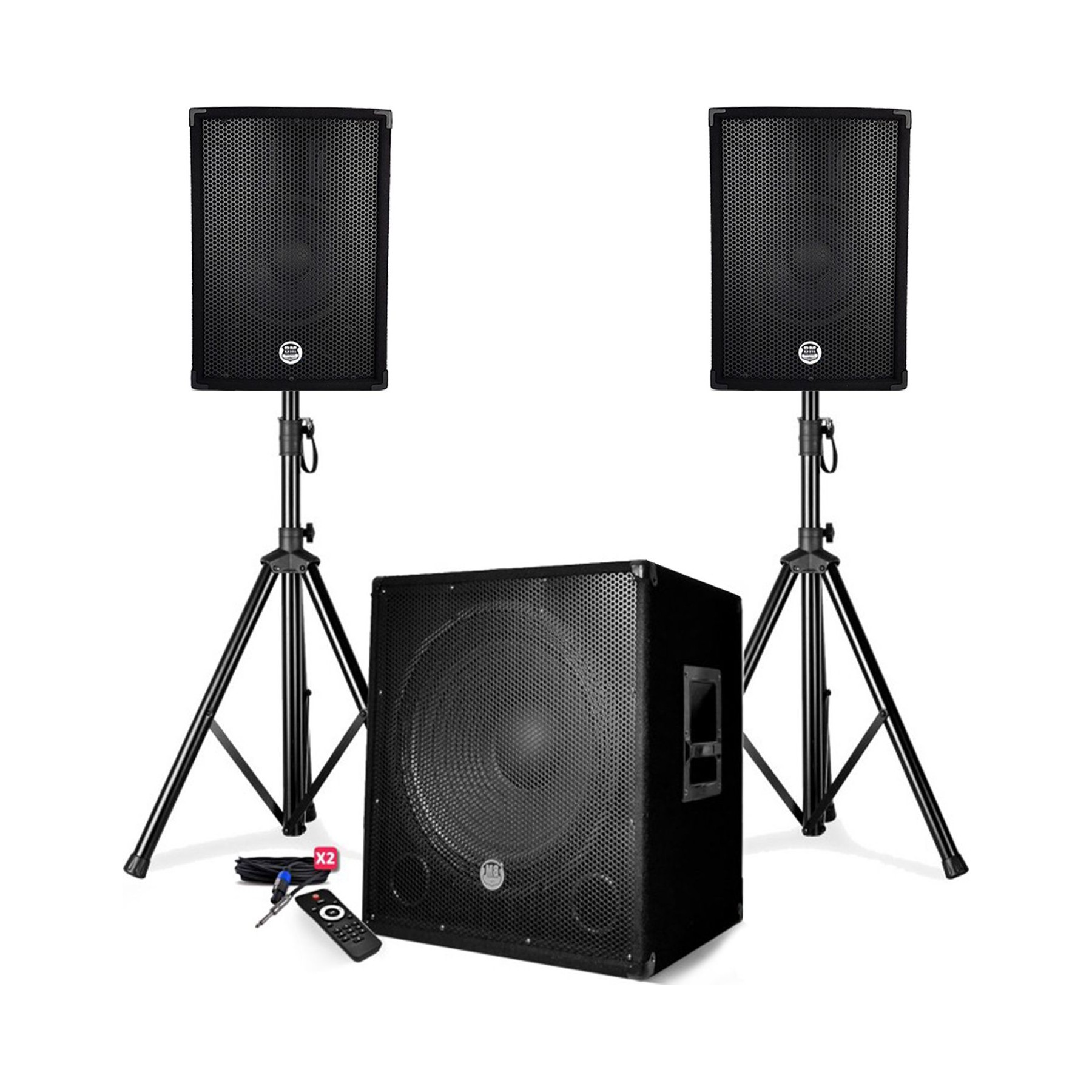 Pack sono BM SONIC Pack sonorisation 2200W - Enceintes + Ca