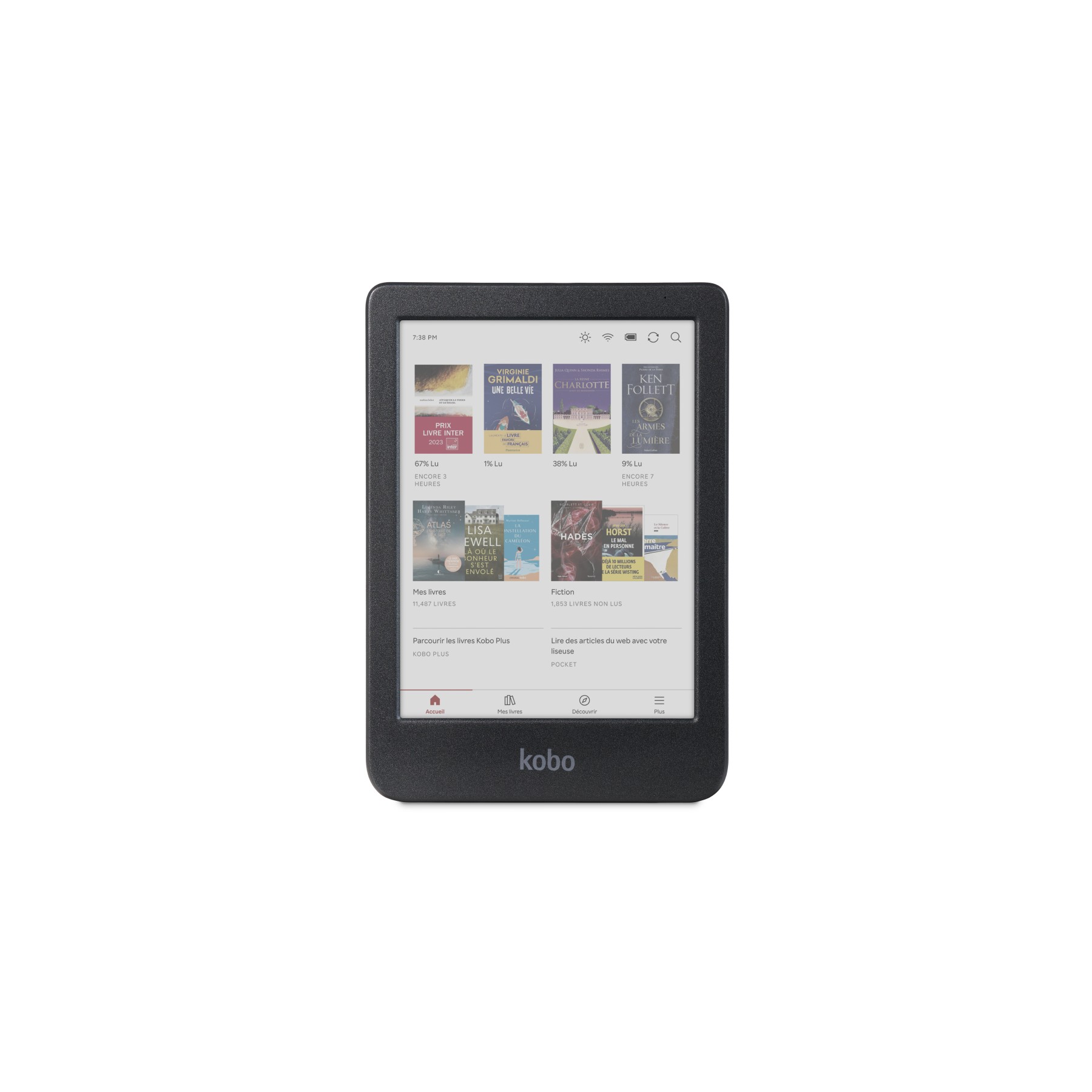 Liseuse eBook KOBO Clara Colour Noire