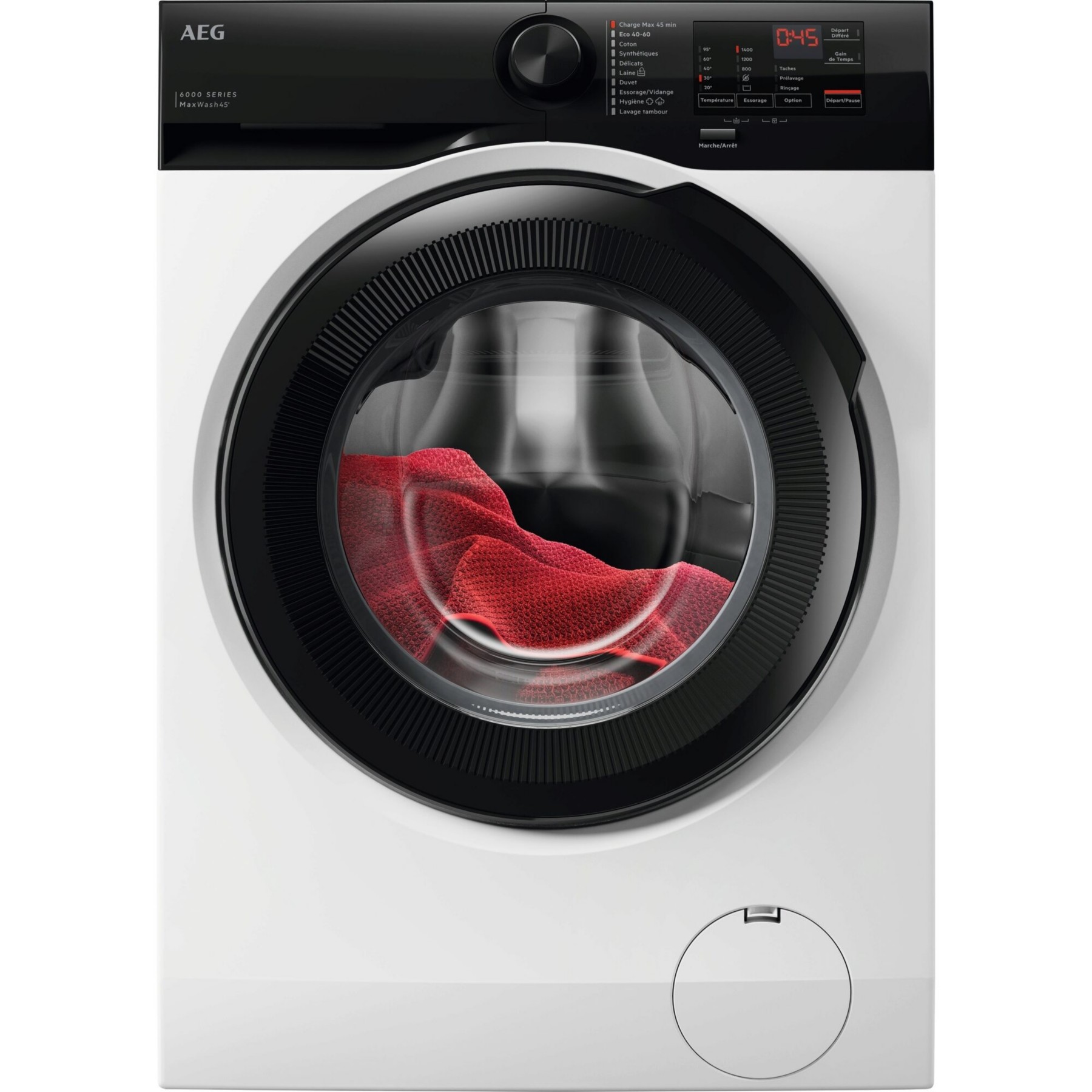 Lave linge hublot AEG LFE6ED844B - 8 kg - 1400 tr/min - Classe A - Moteur induction