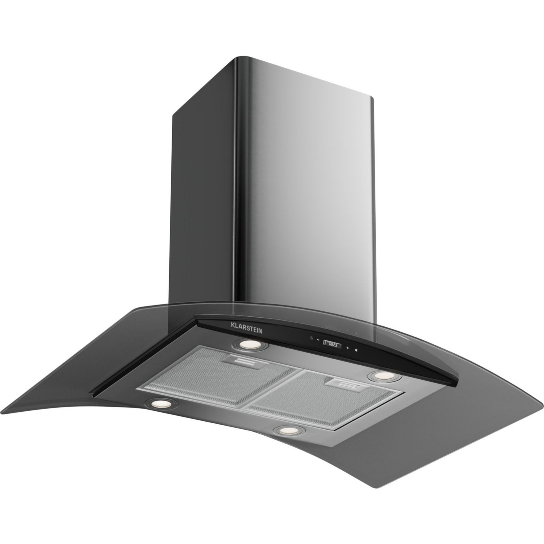 Hotte décorative murale KLARSTEIN Colette îlot 90cm 600m³/h CEE A inox