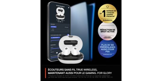 Casque gamer STEELSERIES Arctis GameBuds Blanc
