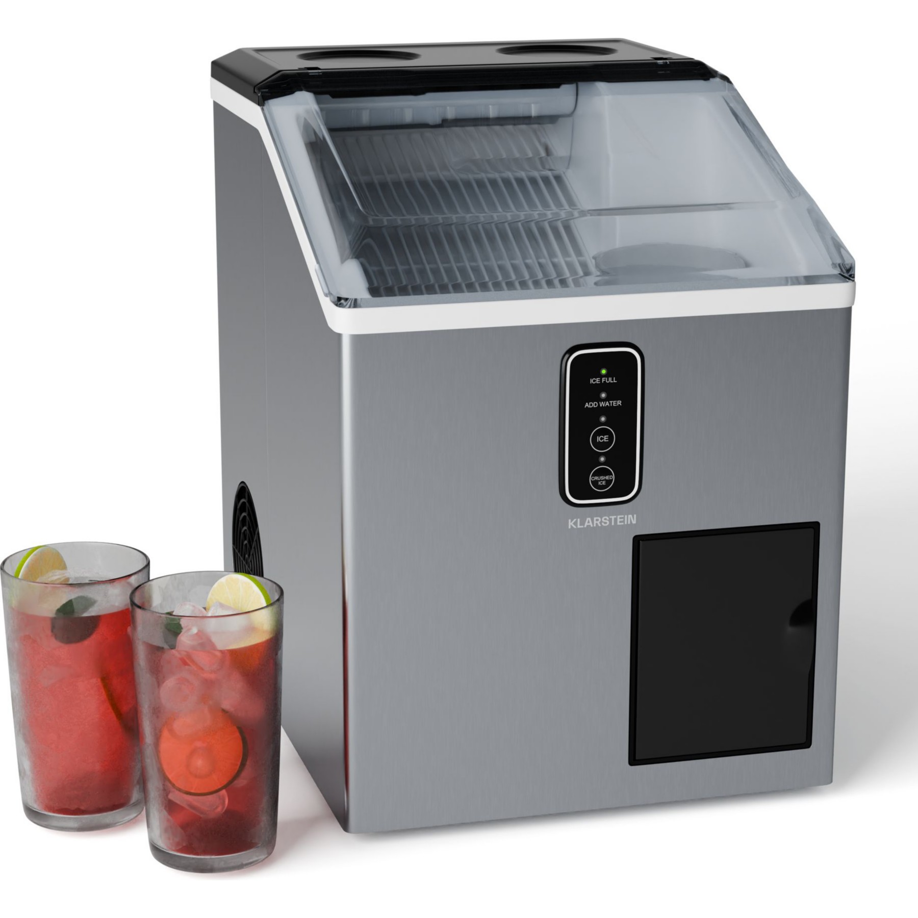 Machine à glaçons KLARSTEIN Bullet Ice 15kg/24h glace pilée Inox