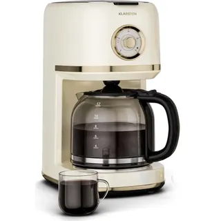 Cafetière filtre KLARSTEIN Victoria 1,5L 12 Tasses Beige