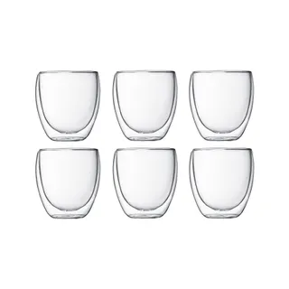 Verre BODUM set de 6 double paroi 0.25L
