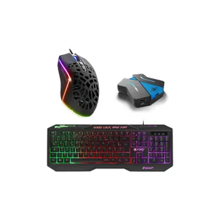 Pack clavier et souris gamer GENERIQUE Starter Pack Gamer Fury 3 en 1 Clavier S
