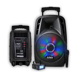 PARTY LIGHT&SOUND Enceinte portable 8"/20cm 300W à LEDs RV