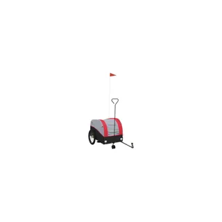 Remorque VIDAXL Fer 63 x 126 x 63 cm Rouge