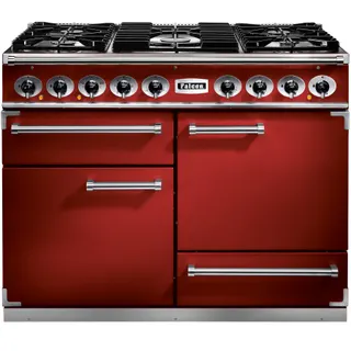 Piano de cuisson gaz FALCON Semi Pro DELUXE 110 ROUGE CERISE NICKEL