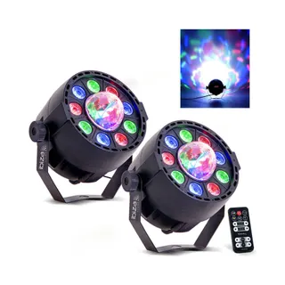 Jeu de lumières IBIZA PAR-ASTRO Projecteur 2 en 1 - DMX LED