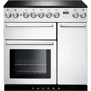 Piano de cuisson induction FALCON NEXUS 90 BLANC CHROME SATINÉ