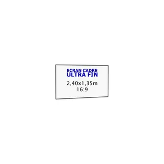 Ecran de projection KIMEX cadre ultra-fin 2,40 x 1,35 m, 16:9