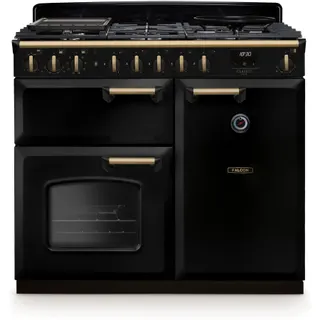 Piano de cuisson gaz FALCON NGC TAB GAZ 100 CM NOIR LAITON ANTIQUE