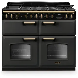 Piano de cuisson mixte FALCON NGC TAB MIX 110 CM ARDOISE LAITON ANTIQU