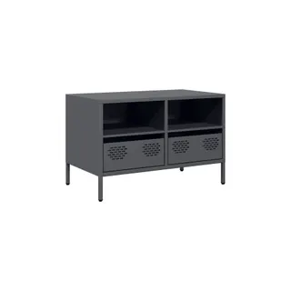 Meuble TV HELLOSHOP26 Meuble TV industriel avec rangement 68 x