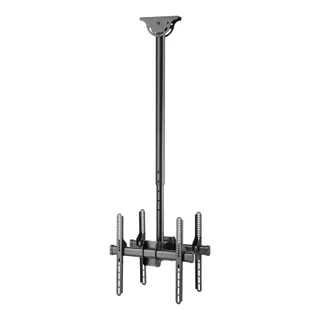 Support plafond TV KIMEX plafond  2 TV 32"-75"- Hauteur 106-156cm