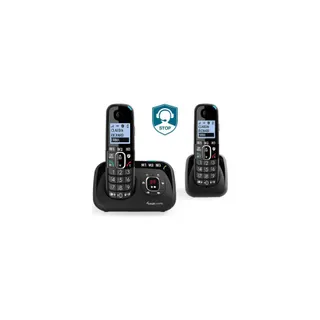 Téléphone sans fil AMPLICOMMS Téléphones fixes DUO répondeur Amplicomm