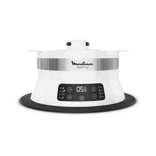 Cuiseur MOULINEX VJ504010R steam up blanc inox 8 programmes automatiques Reconditionné