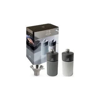 Duo moulins à poivre et sel PEUGEOT So Chic Inox Carbone 12cm