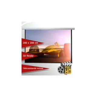 Ecran de projection CELEXON motorisé 200 x 200 cm 