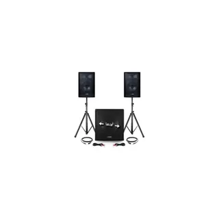 Pack sono AUDIOCLUB Pack 2400W-Sub+2Enceintes+Pieds+Tél