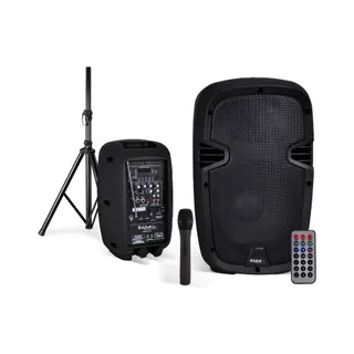 Enceinte sono IBIZA Enceinte 8"/20cm 300W USB/SD/BT+Mic+Pied