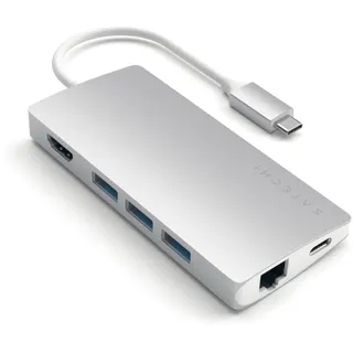 Adaptateur HDMI SATECHI USB-C Multi-Port 4K Ethernet siver