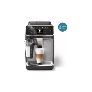 Expresso Broyeur PHILIPS EP4446/70 cafetière à grain LatteGo série 4400, 12 boissons, SilentBrew, Noir