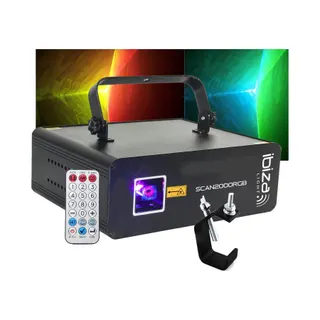 Jeu de lumières IBIZA Laser - Ibiza Light SCAN2000RGB - 5 ou 3