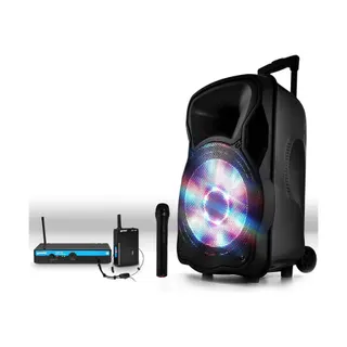 Enceinte sono PARTY LIGHT&SOUND Enceinte 800W LED/USB/BT+Mic sans-fil