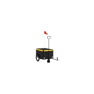 Remorque VIDAXL Fer 124 x 53 x 45 cm Jaune