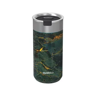 Bouteille isotherme QUOKKA acier café tee pierre noir 400ml