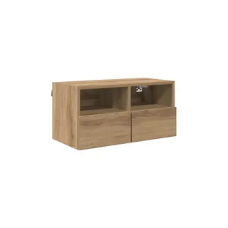 Meuble TV HELLOSHOP26 Meuble TV mural rectangulaire moderne av