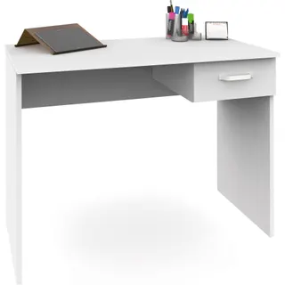 Bureau gamer BRIEBE 75x90x50cm, 1 Tiroir, ESC1189WHT