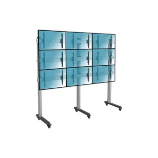Pied TV KIMEX Support sur Pied 9 écrans TV 45"-50"/55"