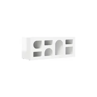 Meuble TV HELLOSHOP26 Meuble TV rectangulaire moderne avec ran