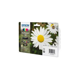 Cartouche d'encre EPSON Pack Multipack 4 Originales T1806 Série Pâquerette (Noir + 3 Couleurs) - C13T18064010
