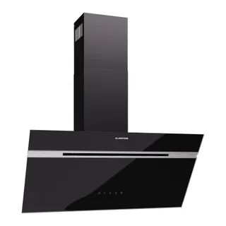 Hotte décorative murale inclinée KLARSTEIN Alina 80cm 600m³/h CEE A LED Noir