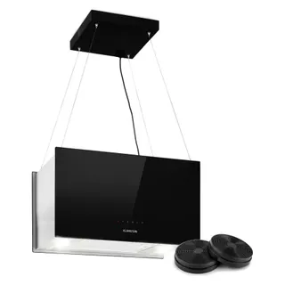 Hotte décorative îlot KLARSTEIN Kronleuchter L 60cm 590 m³/h LED noir