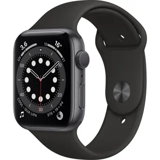 Montre connectée APPLE WATCH 44MM Alu Gris/Noir Series 6 Reconditionné