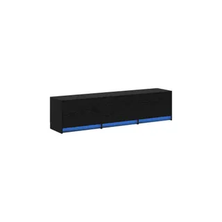 Meuble TV HELLOSHOP26 Meuble TV rectangulaire moderne avec tir