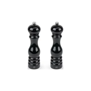 Duo moulins à poivre et sel PEUGEOT Paris Bois Laqué Noir 22cm