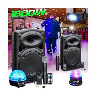 Pack sono BM SONIC Pack Sono DJ Actif Amplifié sur Batterie