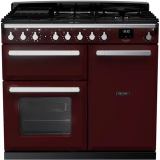 Piano de cuisson gaz FALCON ESTEL DELUXE TAB GAZ 100 CM BORDEAUX LAI